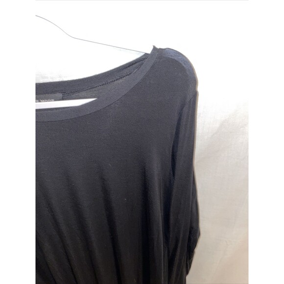 Rae Mode Fashion Tunic Women’s Size Medium Black Modal Blend Long Sleeve Round - Picture 4 of 12